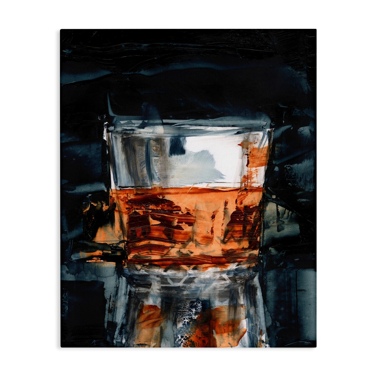 Stupell Industries Whiskey Glass Reflection Canvas Wall Art Design by Ethan Harper